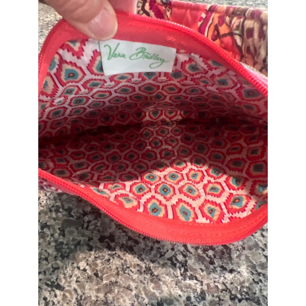 Vera Bradley Quilted Small Paisley Hobo Bag Pink Multicolor Shoulder Bag - Picture 5 of 7